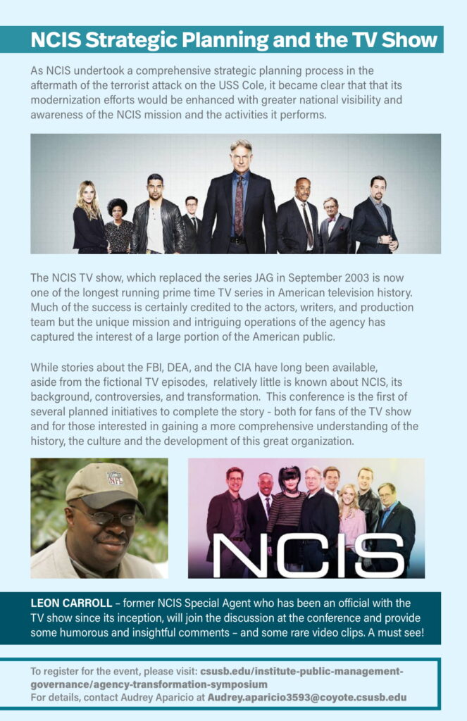 NCIS Strat Planning & the TV Show